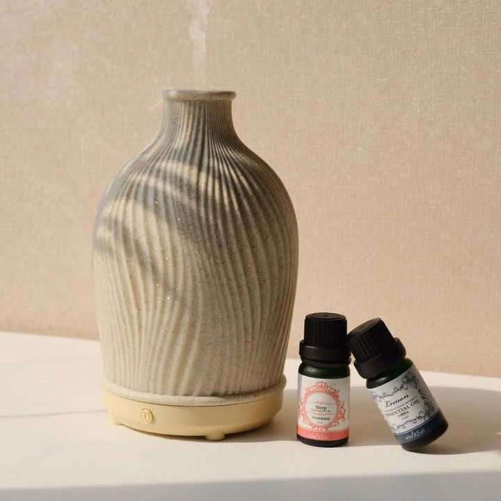 BowLift | Boho Vase Essential Oil Humidifier – Polyresin Ultrasonic Diffuser