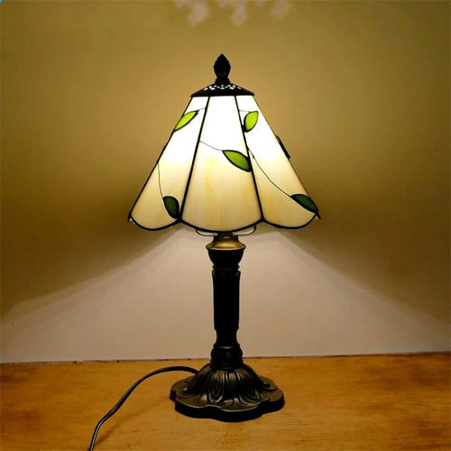 Vintage Tiffany Glass Retro Baroque LED Table Lamp E27 Bowlift