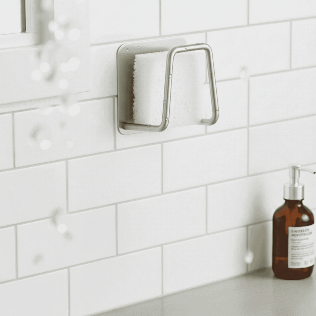 BowLift | Space-saving stainless steel sponge holder for sinks