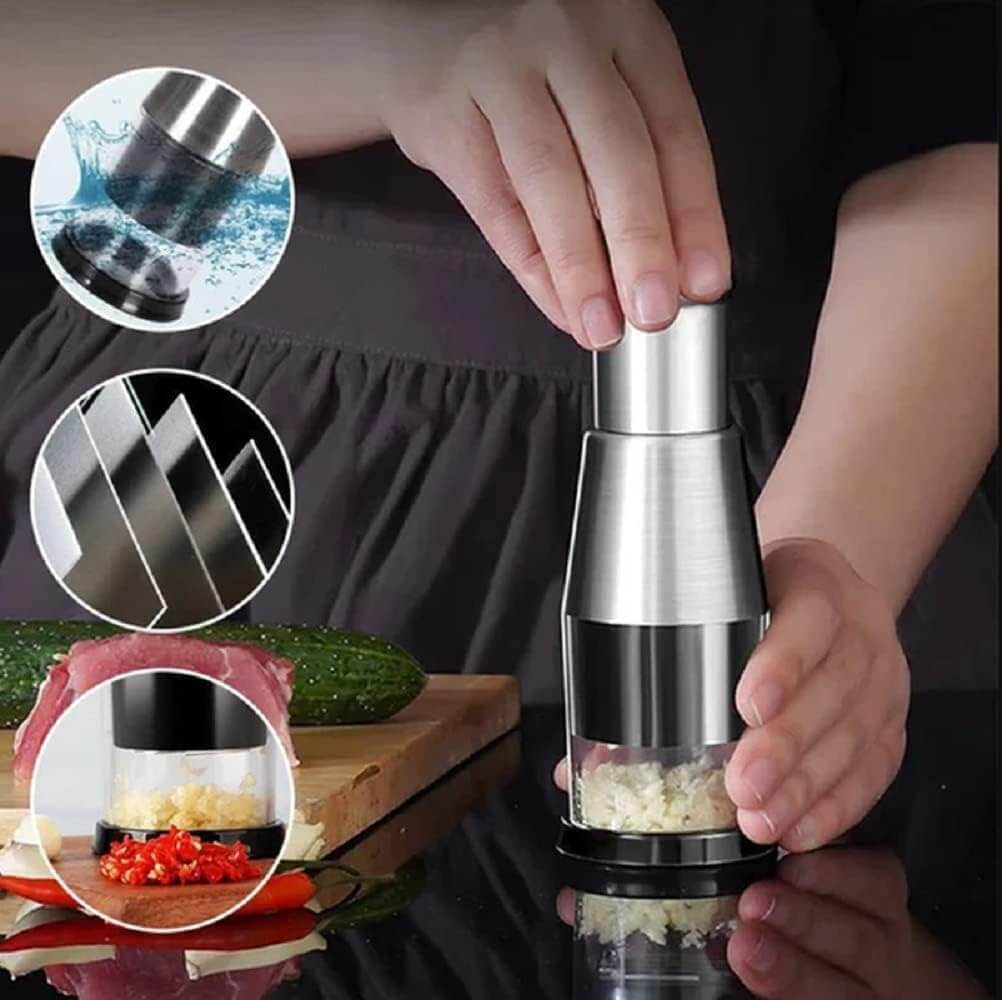 BowLift | ChefChop Pro – Manual Stainless Steel Vegetable Chopper for Fast, Safe & Efficient Food Prep