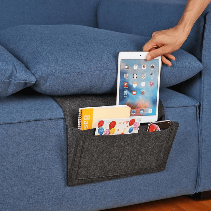 BowLift | Elegant Bedside Caddy – Durable Felt Nightstand Organiser | Stylish & Practical Storage Solution