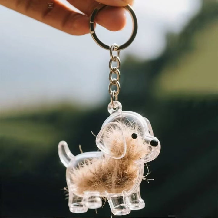 Memorial fur pendant in dog shape Bowlift
