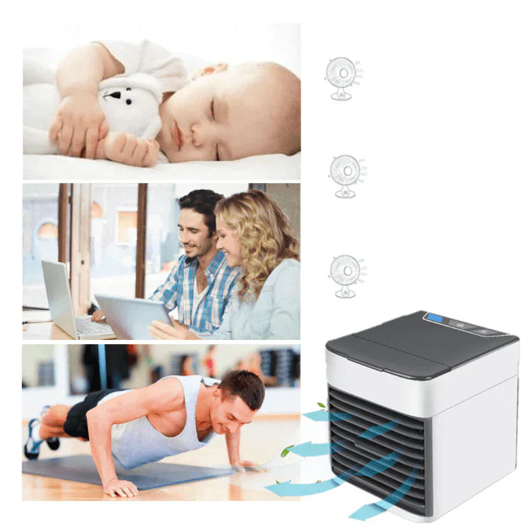 BowLift | Portable Air Cooler Fan with Purifier Light