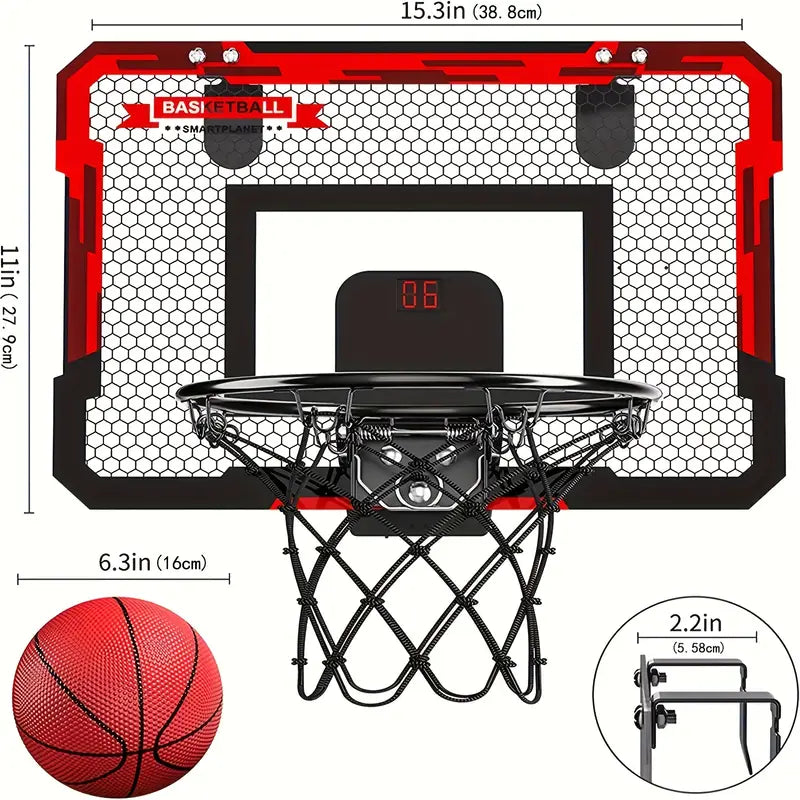 BowLift | Mini Basketball Frame with Electronic Scoreboard - BouncePro