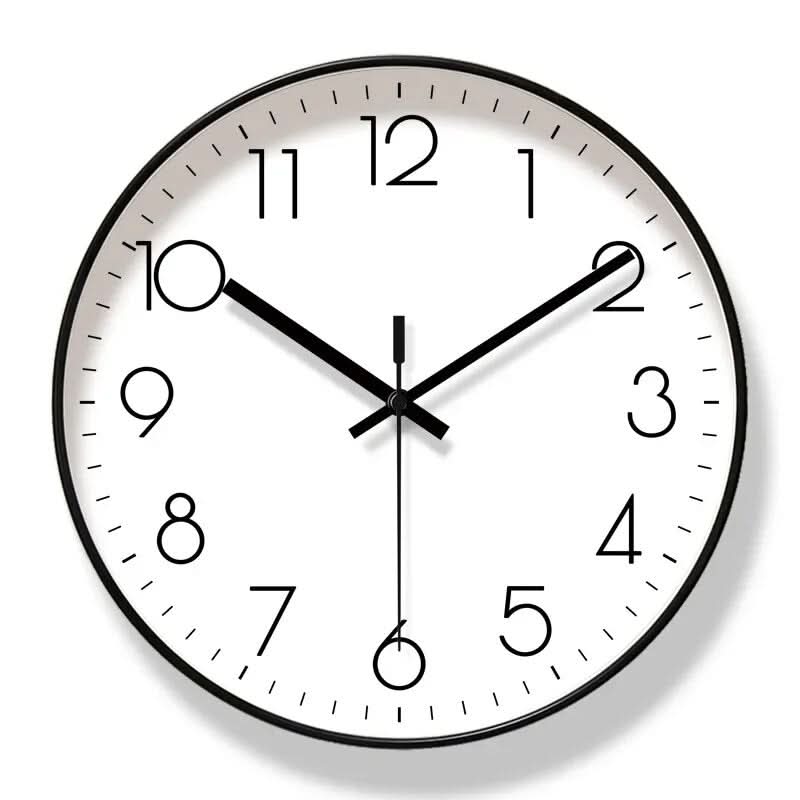 BowLift | Black Nordic style wall clock - Precise & stylish for every home