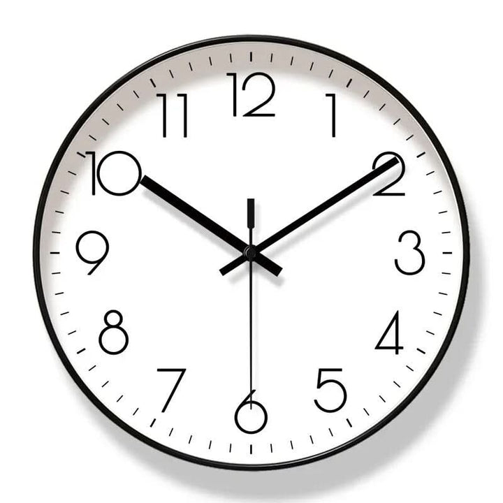 BowLift | Black Nordic style wall clock - Precise & stylish for every home