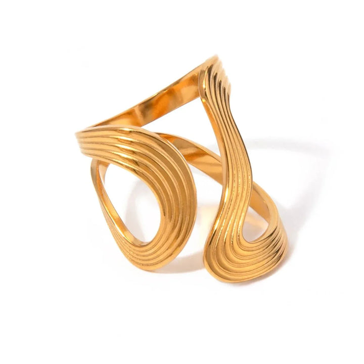 BowLift | Modern Spiral Textured Ring