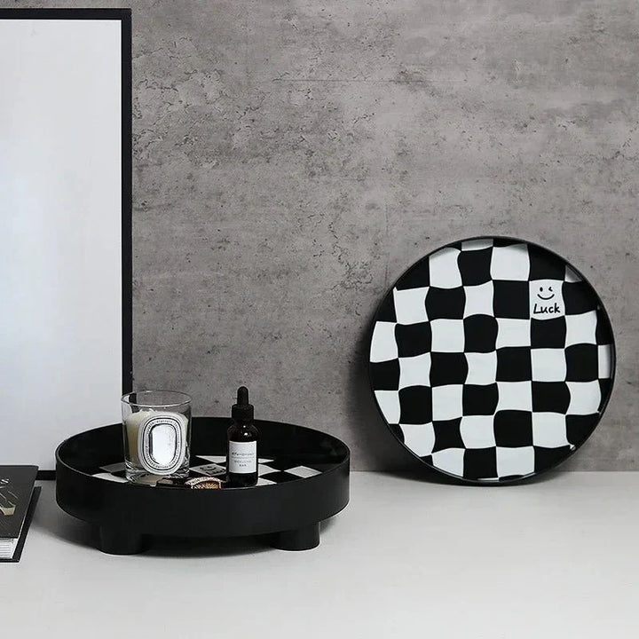 BowLift | Monochrome Chessboard Storage Tray