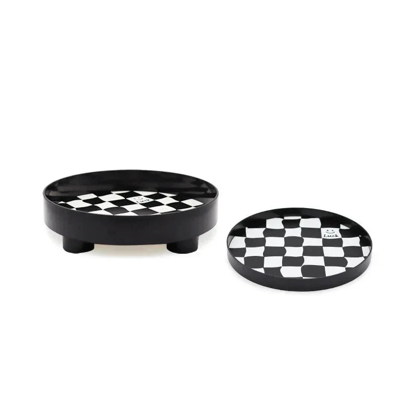 BowLift | Monochrome Chessboard Storage Tray