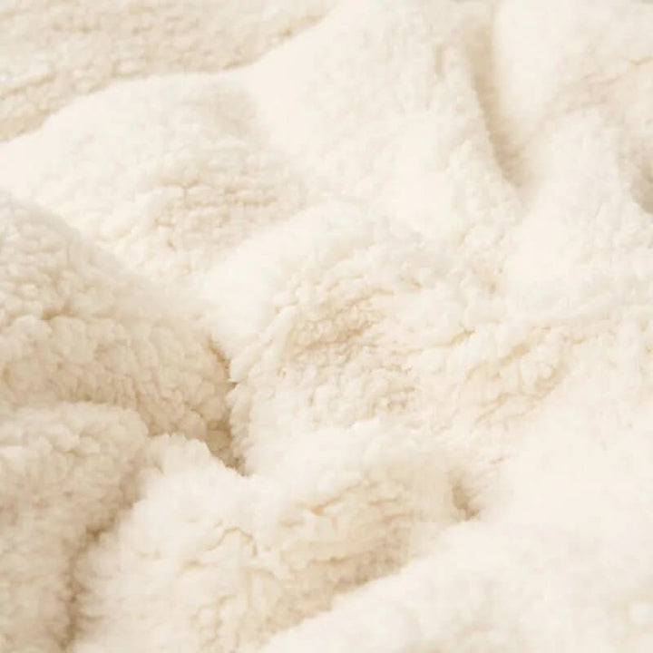 BowLift | Reversible Sherpa Fleece Blanket for Bed and Sofa