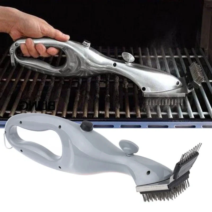 BowLift | Barbecue Grill Cleaning Brush with Charcoal Scraper for BBQ