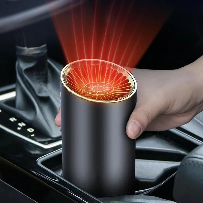 BowLift | CupHeat 12V Car Heating & Defroster – Compact 360° Heating Fan