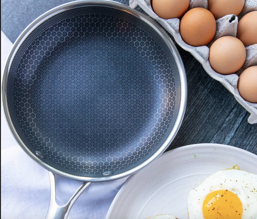 BowLift | High-quality stainless steel frying pan with non-stick pixel technology – Perfect for healthy cooking