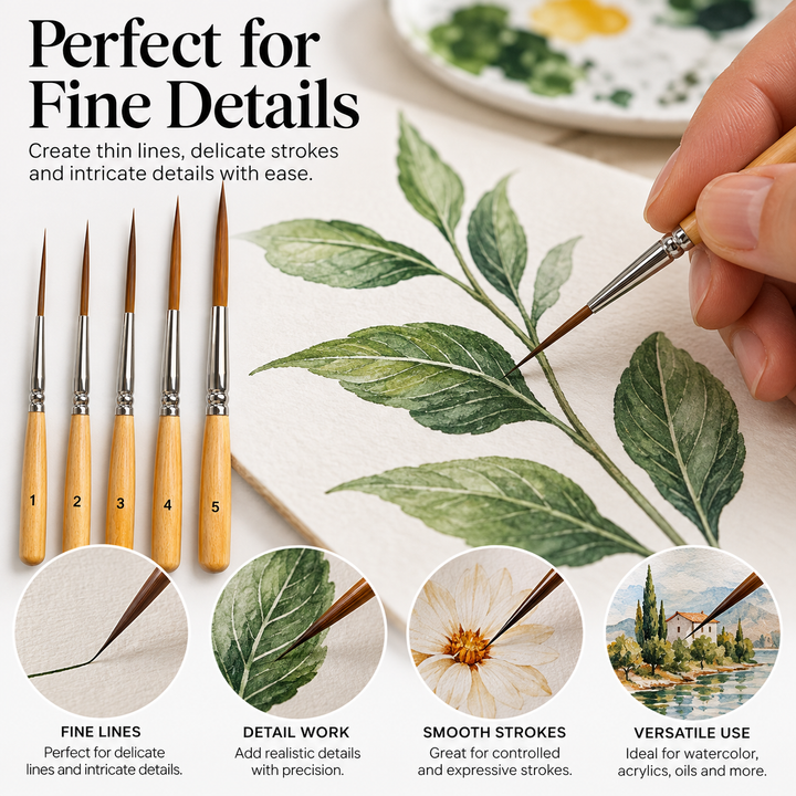 BowLift | Long Liner Detail Brush Set