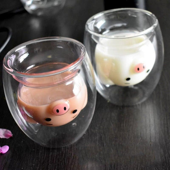 BowLift | Piggy Glass - Heat-resistant Glass