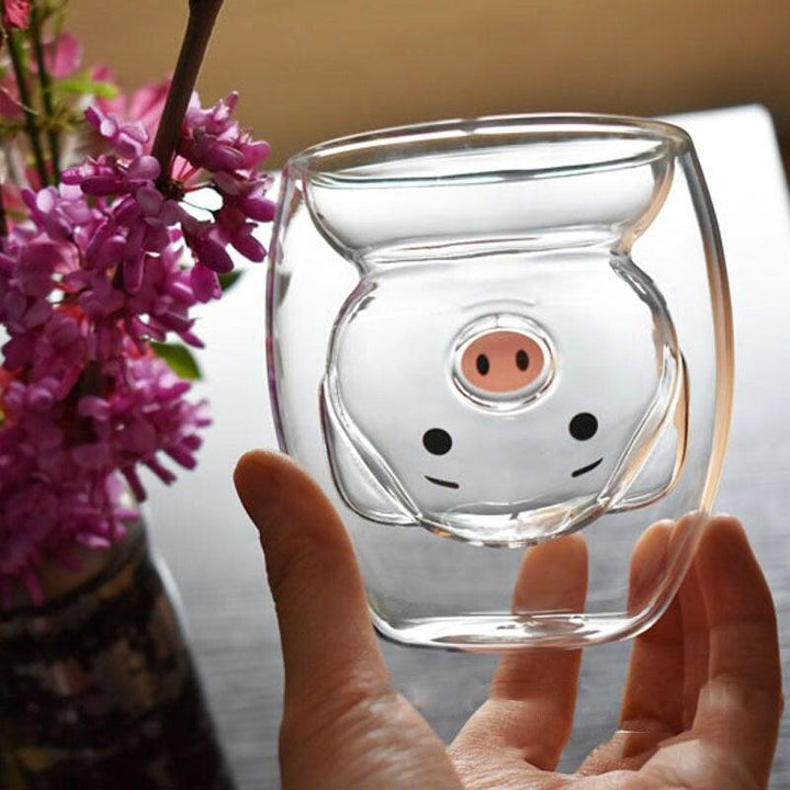 BowLift | Piggy Glass - Heat-resistant Glass