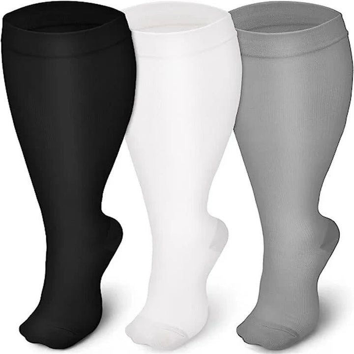 BowLift | Plus Size Knee High Compression Socks | Wide Calf Graduated