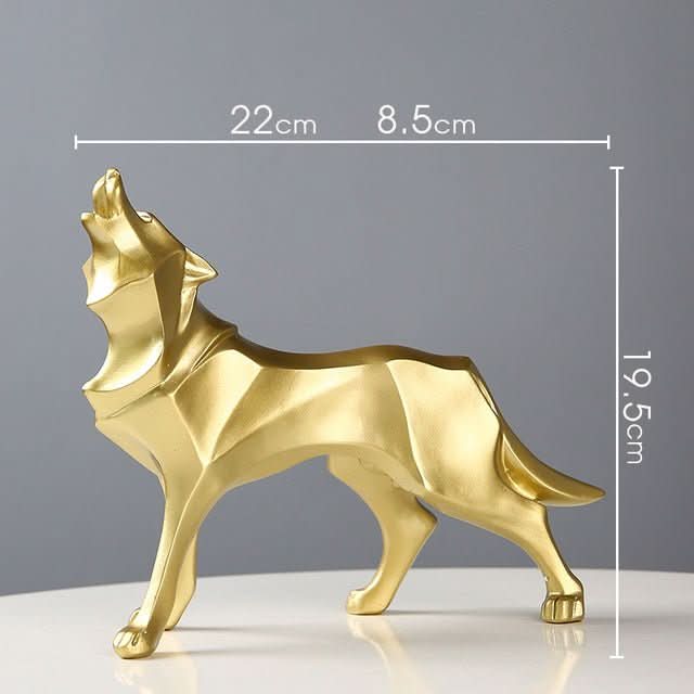 BowLift | Handcrafted Polyresin Wolf Figurine for Home Decor