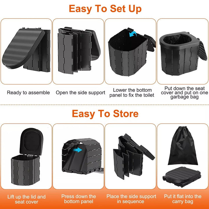 BowLift | Heavy-Duty Foldable Portable Toilet