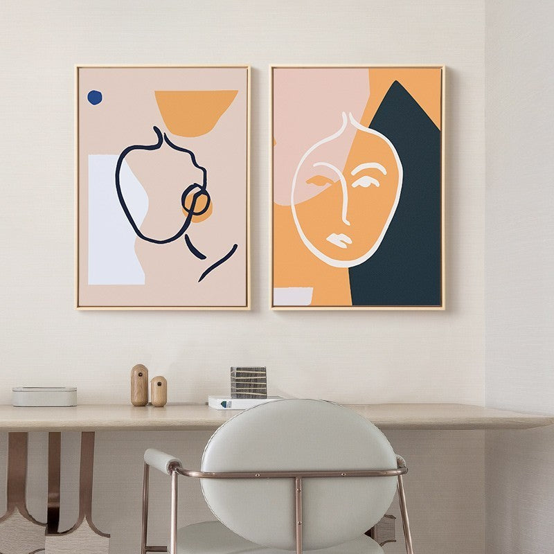 Thinking Faces - Canvas Wall Art Painting | Bowlift