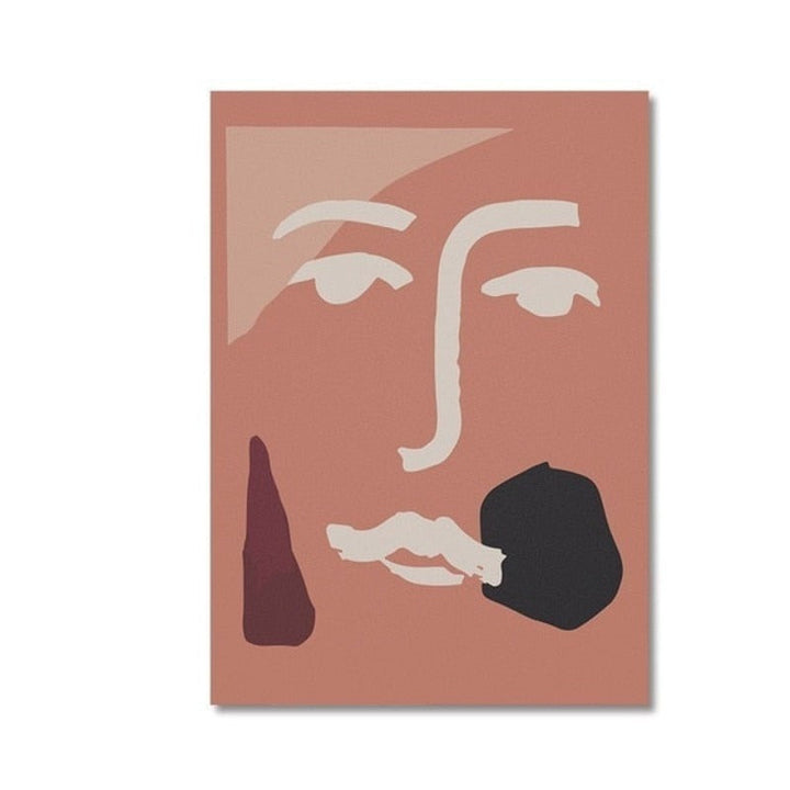 Thinking Faces - Canvas Wall Art Painting | Bowlift