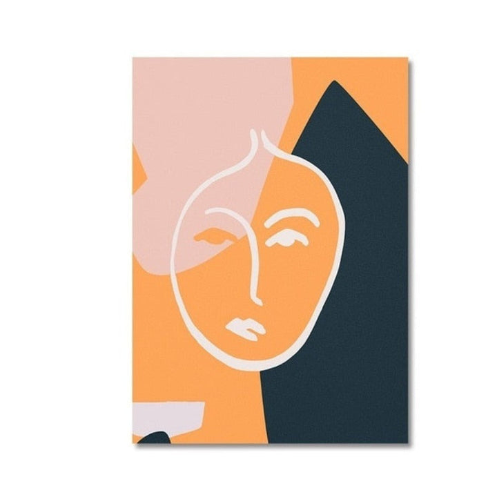 Thinking Faces - Canvas Wall Art Painting | Bowlift