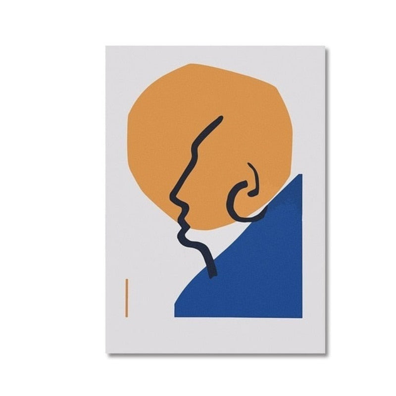 Thinking Faces - Canvas Wall Art Painting | Bowlift