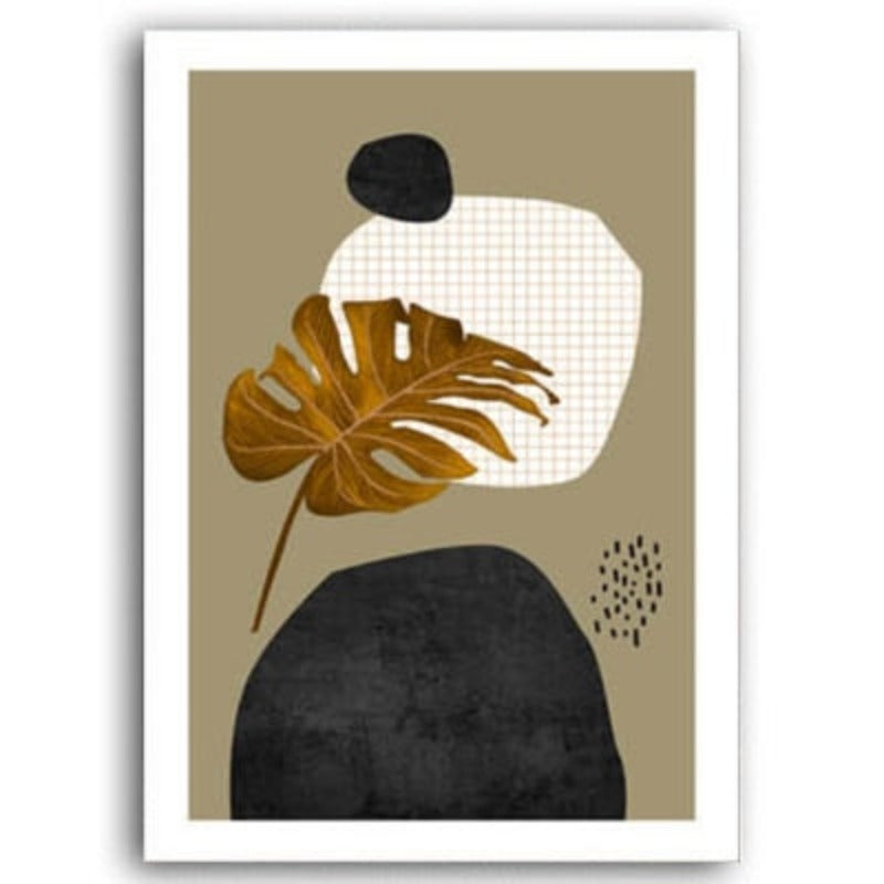 Turtle Leaves - Canvas Wall Art Painting | Bowlift