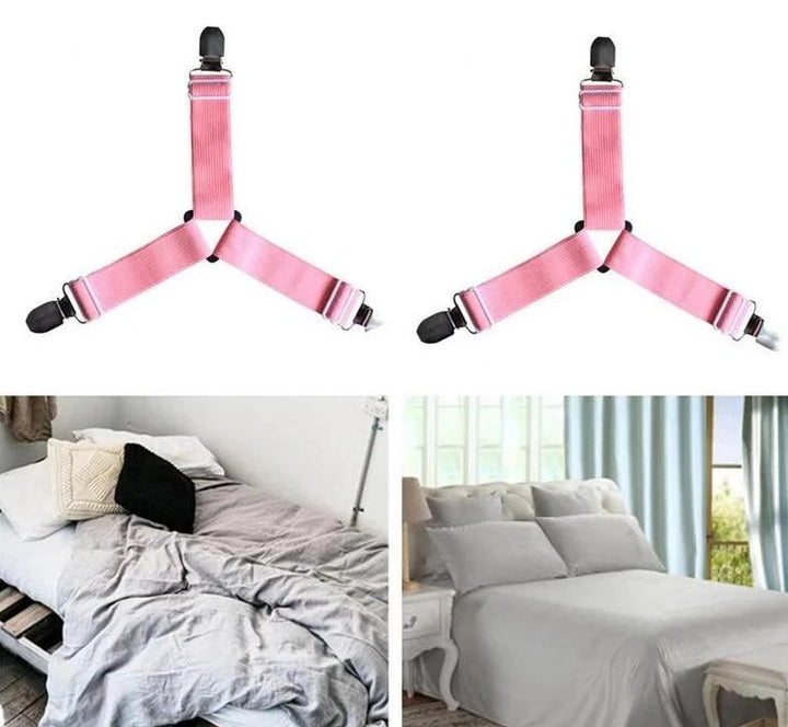 HoldTight - 4 Piece Elastic Bed Sheet Clips | Bowlift