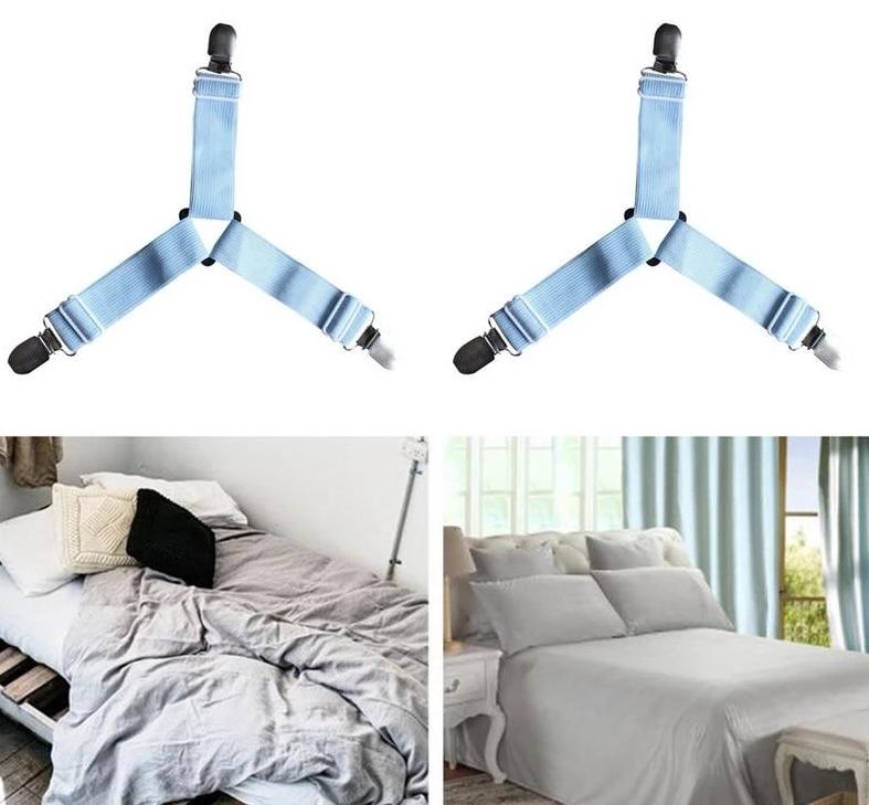 HoldTight - 4 Piece Elastic Bed Sheet Clips | Bowlift