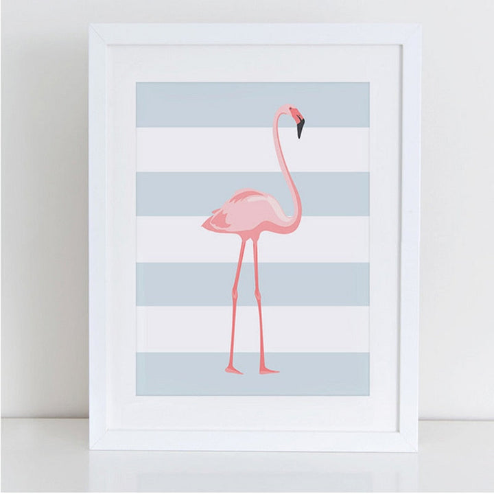 Modern Cartoon Animals - Canvas Wall Art Painting with Animal Designs