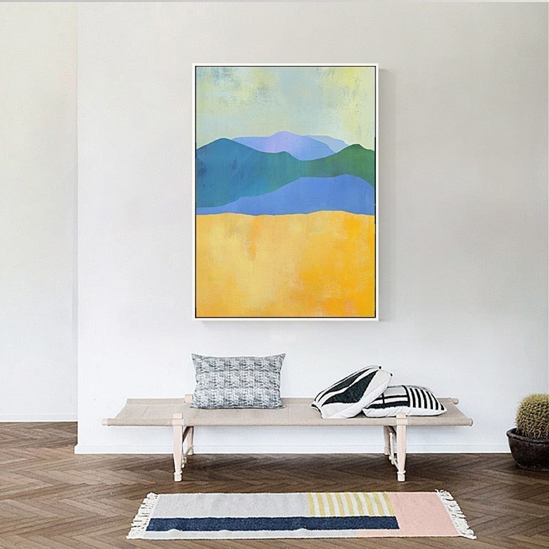 Vivid Mountains - Canvas Wall Art Painting | Bowlift
