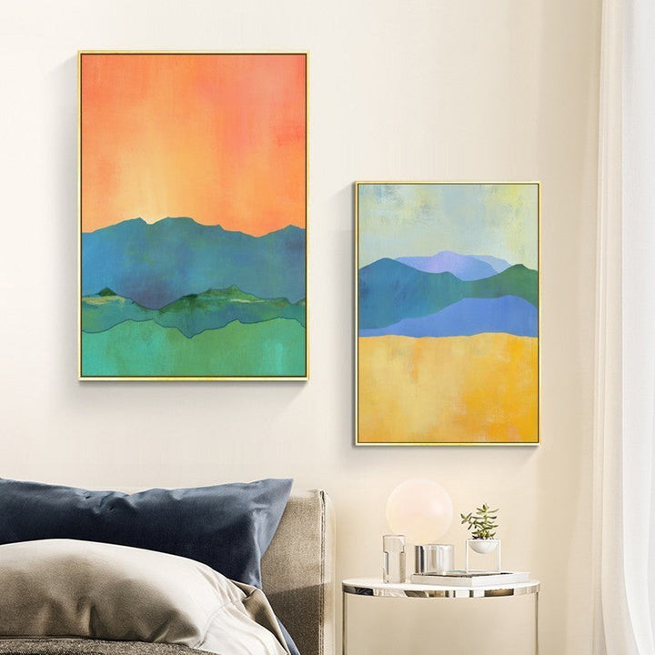 Vivid Mountains - Canvas Wall Art Painting | Bowlift
