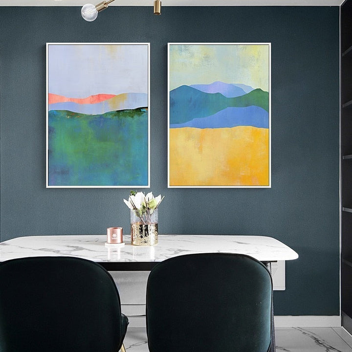 Vivid Mountains - Canvas Wall Art Painting | Bowlift