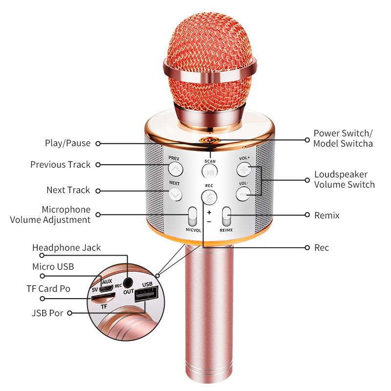 Nolae - Bluetooth Karaoke Microphone | Bowlift