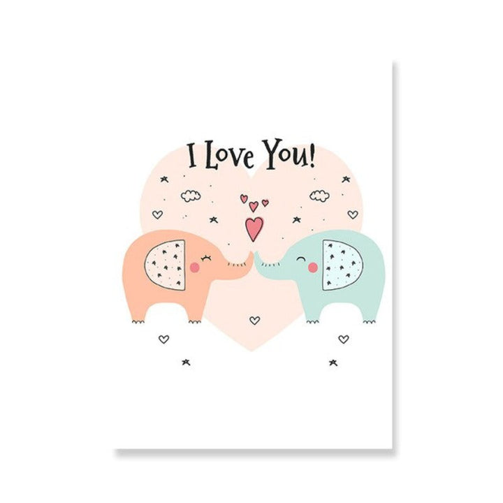 Sweet Cartoon - Canvas Wall Art Painting | Bowlift