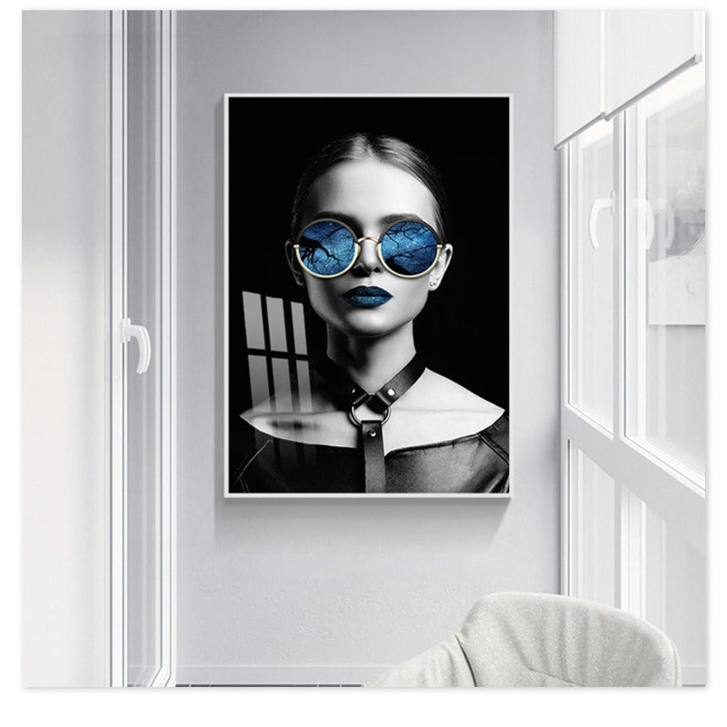 Women’s Figure Wall Art - Canvas Wall Art Painting Black-and-White Canvas Print