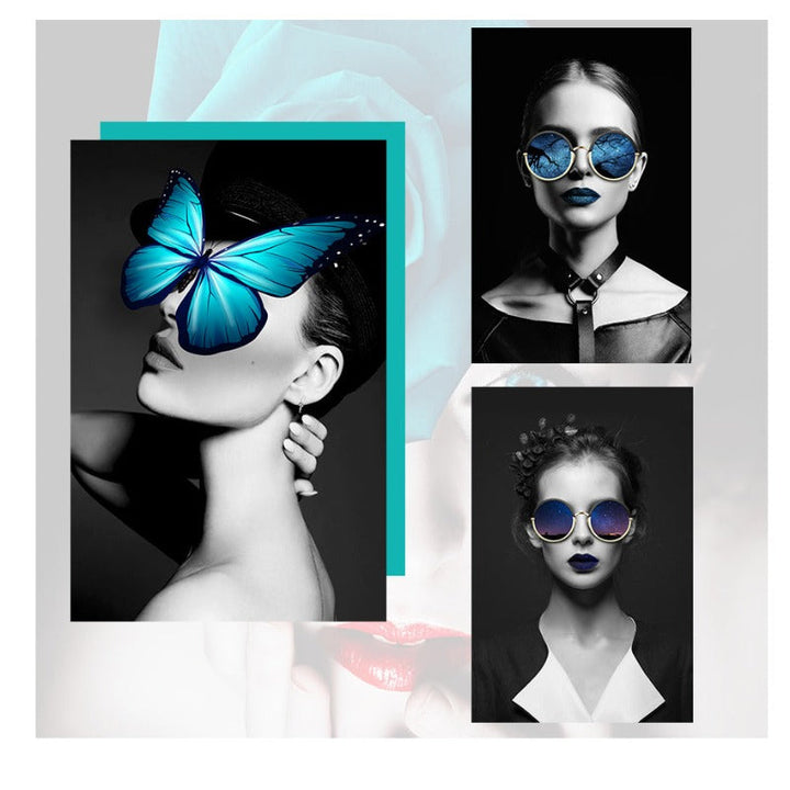 Women’s Figure Wall Art - Canvas Wall Art Painting Black-and-White Canvas Print