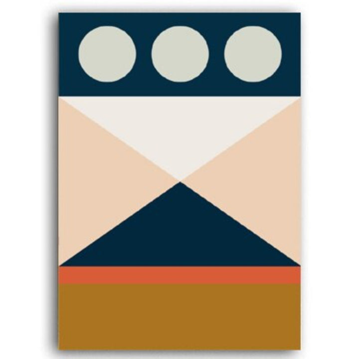 Modern Scandinavia Abstract Triangles - Canvas Wall Art Painting | Bowlift