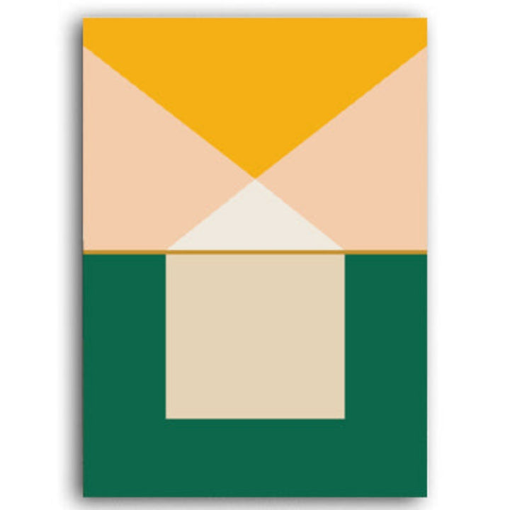 Modern Scandinavia Abstract Triangles - Canvas Wall Art Painting | Bowlift