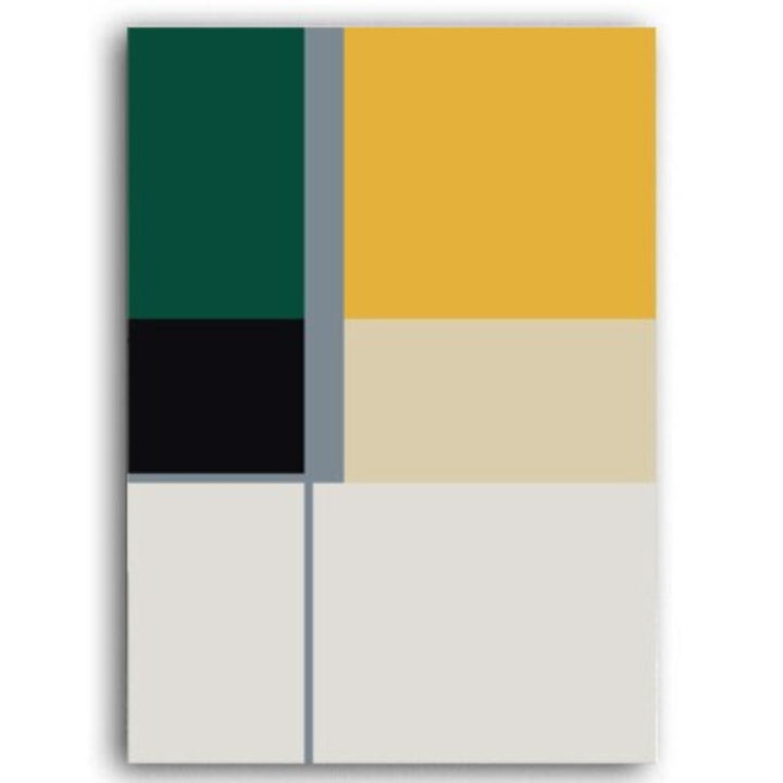 Modern Scandinavia Abstract Triangles - Canvas Wall Art Painting | Bowlift