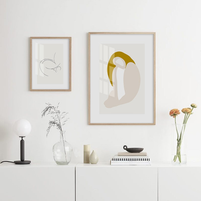Minimalist Geometric Abstract Canvas Wall Art