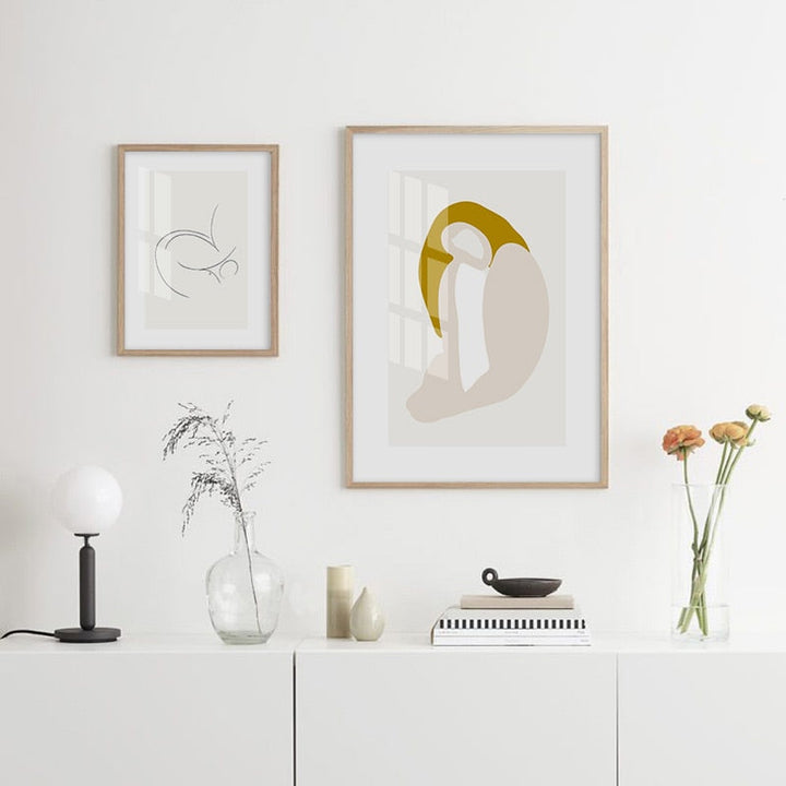 Minimalist Geometric Abstract Canvas Wall Art