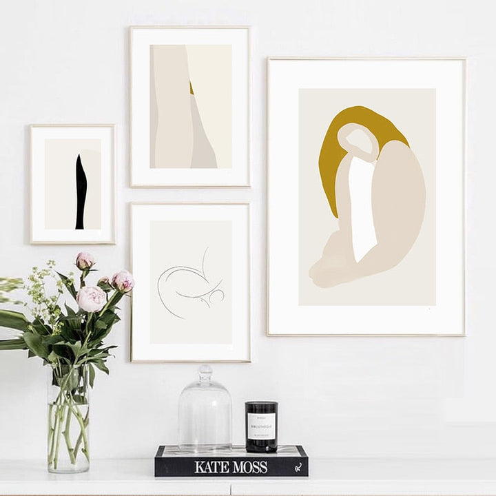 Minimalist Geometric Abstract Canvas Wall Art