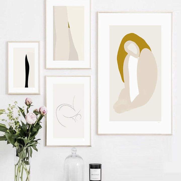 Minimalist Geometric Abstract Canvas Wall Art