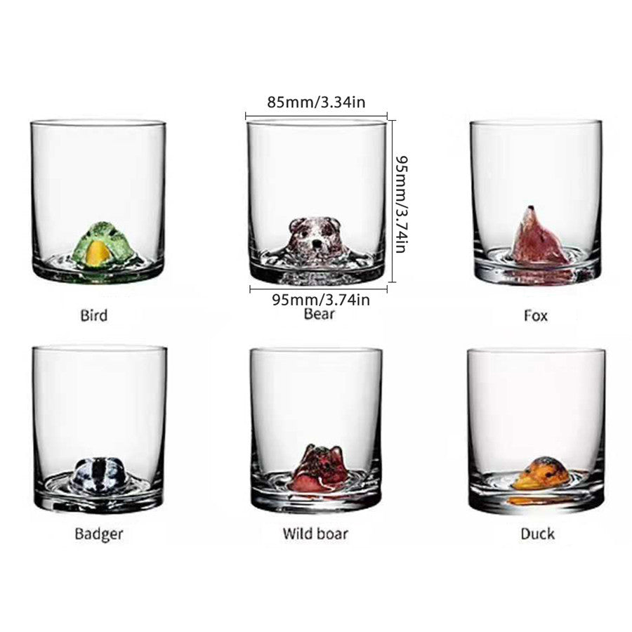 BowLift | 3D Animal Ultra Clear Unique Wine Glass