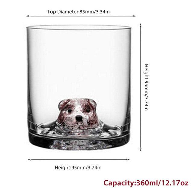 BowLift | 3D Animal Ultra Clear Unique Wine Glass