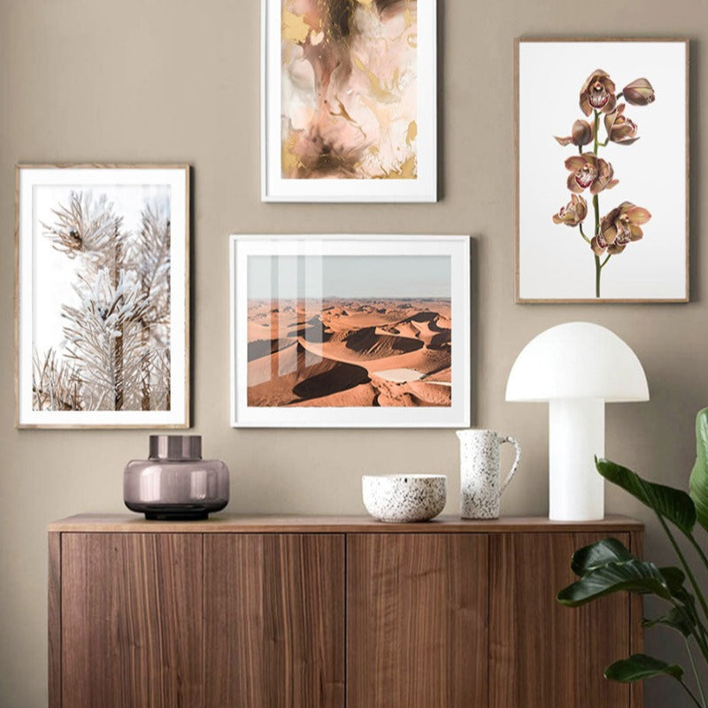 Modern Dried Flowers - Canvas Wall Art Painting | Bowlift