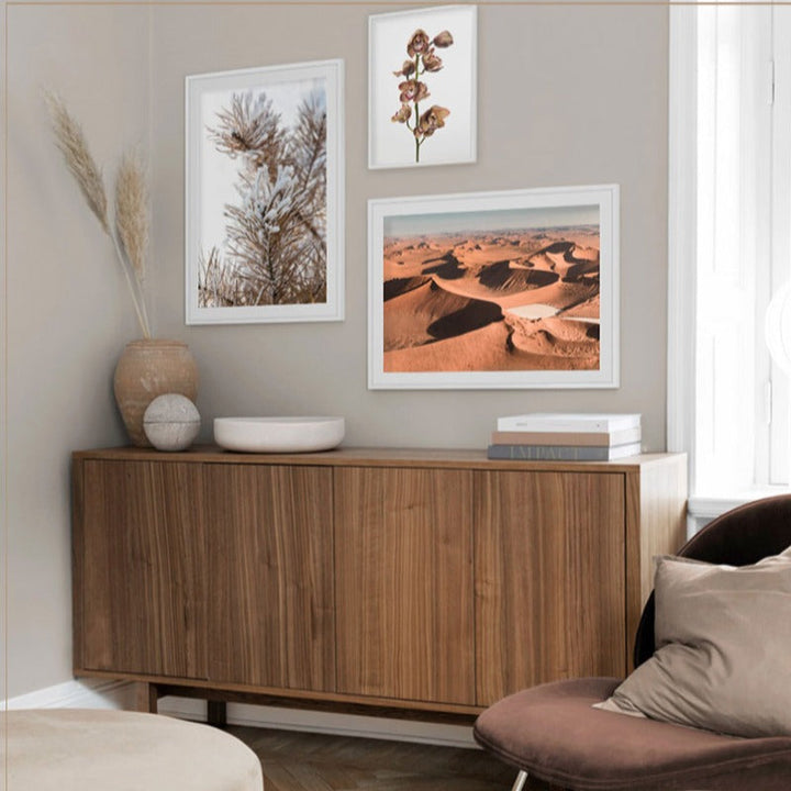 Modern Dried Flowers - Canvas Wall Art Painting | Bowlift
