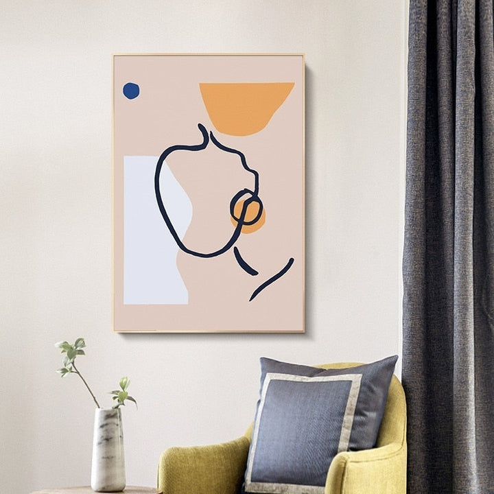 Thinking Faces - Canvas Wall Art Painting | Bowlift